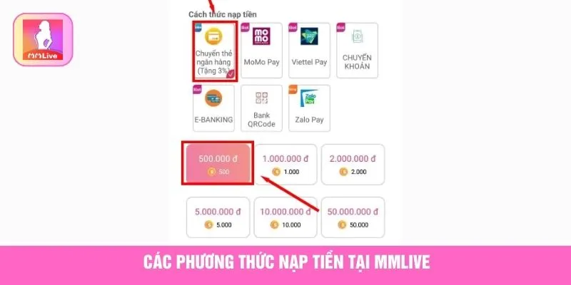 Nạp Tiền Tiện Lợi MMLive: Dịch Vụ Nạp Tiền An Toàn Và Nhanh Chóng Cho Tài Khoản Của Bạn - Ảnh 2